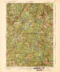 Lovewell Mountain New Hampshire Historical topographic map, 1:62500 scale, 15 X 15 Minute, Year 1942