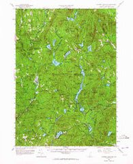 Lovewell Mountain New Hampshire Historical topographic map, 1:62500 scale, 15 X 15 Minute, Year 1957