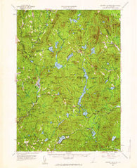 Lovewell Mountain New Hampshire Historical topographic map, 1:62500 scale, 15 X 15 Minute, Year 1957