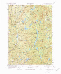 Lovewell Mountain New Hampshire Historical topographic map, 1:62500 scale, 15 X 15 Minute, Year 1957