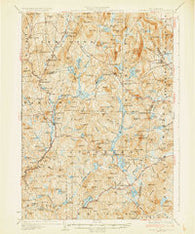 Lovewell Mountain New Hampshire Historical topographic map, 1:62500 scale, 15 X 15 Minute, Year 1930