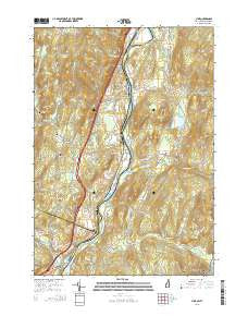 Lyme New Hampshire Current topographic map, 1:24000 scale, 7.5 X 7.5 Minute, Year 2015