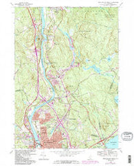 Manchester North New Hampshire Historical topographic map, 1:24000 scale, 7.5 X 7.5 Minute, Year 1968