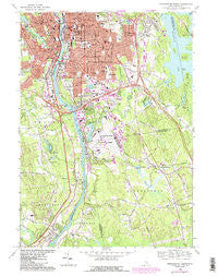 Manchester South New Hampshire Historical topographic map, 1:24000 scale, 7.5 X 7.5 Minute, Year 1968