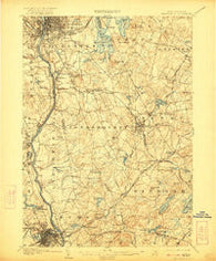 Manchester New Hampshire Historical topographic map, 1:62500 scale, 15 X 15 Minute, Year 1905
