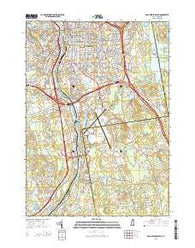 Manchester South New Hampshire Current topographic map, 1:24000 scale, 7.5 X 7.5 Minute, Year 2015