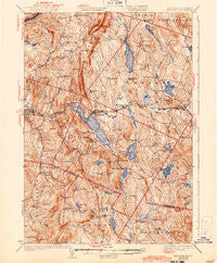 Mascoma New Hampshire Historical topographic map, 1:62500 scale, 15 X 15 Minute, Year 1932
