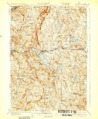 Mascoma New Hampshire Historical topographic map, 1:62500 scale, 15 X 15 Minute, Year 1932