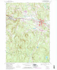 Milford New Hampshire Historical topographic map, 1:24000 scale, 7.5 X 7.5 Minute, Year 1968