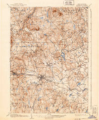 Milford New Hampshire Historical topographic map, 1:62500 scale, 15 X 15 Minute, Year 1906
