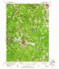 Milford New Hampshire Historical topographic map, 1:62500 scale, 15 X 15 Minute, Year 1953