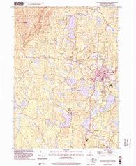 Monadnock Mountain New Hampshire Historical topographic map, 1:24000 scale, 7.5 X 7.5 Minute, Year 1998