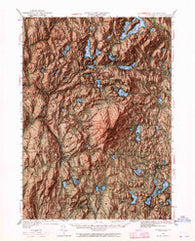 Monadnock New Hampshire Historical topographic map, 1:62500 scale, 15 X 15 Minute, Year 1949