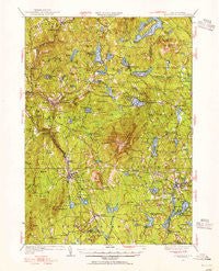 Monadnock New Hampshire Historical topographic map, 1:62500 scale, 15 X 15 Minute, Year 1949