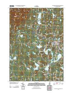 Monadnock Mountain New Hampshire Historical topographic map, 1:24000 scale, 7.5 X 7.5 Minute, Year 2012