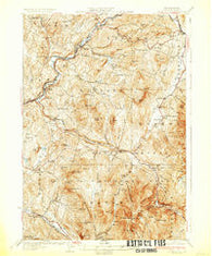Moosilauke New Hampshire Historical topographic map, 1:62500 scale, 15 X 15 Minute, Year 1932