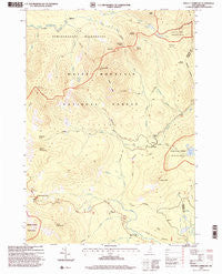 Mount Carrigain New Hampshire Historical topographic map, 1:24000 scale, 7.5 X 7.5 Minute, Year 1995