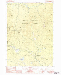 Mount Chocorua New Hampshire Historical topographic map, 1:24000 scale, 7.5 X 7.5 Minute, Year 1987