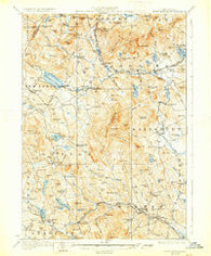Mount Kearsarge New Hampshire Historical topographic map, 1:62500 scale, 15 X 15 Minute, Year 1931