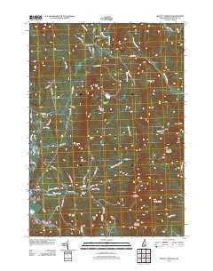 Mount Cardigan New Hampshire Historical topographic map, 1:24000 scale, 7.5 X 7.5 Minute, Year 2012