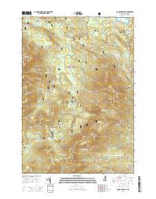 Mount Crescent New Hampshire Current topographic map, 1:24000 scale, 7.5 X 7.5 Minute, Year 2015