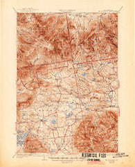Mt. Chocorua New Hampshire Historical topographic map, 1:62500 scale, 15 X 15 Minute, Year 1931