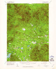 Mt. Chocorua New Hampshire Historical topographic map, 1:62500 scale, 15 X 15 Minute, Year 1958