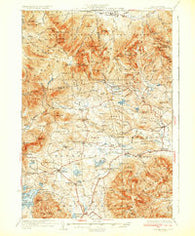 Mt. Chocorua New Hampshire Historical topographic map, 1:62500 scale, 15 X 15 Minute, Year 1931