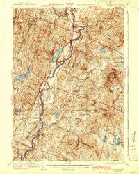 Mt. Cube New Hampshire Historical topographic map, 1:62500 scale, 15 X 15 Minute, Year 1933