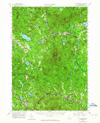 Mt. Kearsarge New Hampshire Historical topographic map, 1:62500 scale, 15 X 15 Minute, Year 1956