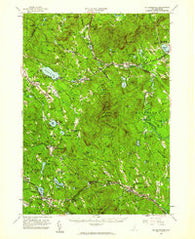 Mt. Kearsarge New Hampshire Historical topographic map, 1:62500 scale, 15 X 15 Minute, Year 1956