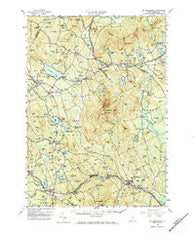 Mt. Kearsarge New Hampshire Historical topographic map, 1:62500 scale, 15 X 15 Minute, Year 1956