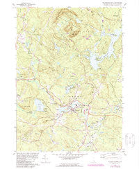 Mt. Pawtuckaway New Hampshire Historical topographic map, 1:24000 scale, 7.5 X 7.5 Minute, Year 1981