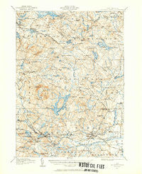 Mt. Pawtuckaway New Hampshire Historical topographic map, 1:62500 scale, 15 X 15 Minute, Year 1917