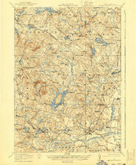 Mt. Pawtuckaway New Hampshire Historical topographic map, 1:62500 scale, 15 X 15 Minute, Year 1939