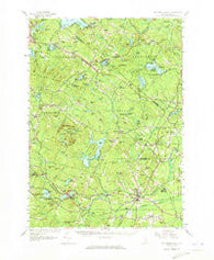 Mt. Pawtuckaway New Hampshire Historical topographic map, 1:62500 scale, 15 X 15 Minute, Year 1957