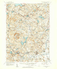 Mt. Pawtuckaway New Hampshire Historical topographic map, 1:62500 scale, 15 X 15 Minute, Year 1957