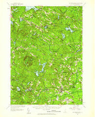 Mt. Pawtuckaway New Hampshire Historical topographic map, 1:62500 scale, 15 X 15 Minute, Year 1957