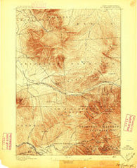 Mt. Washington New Hampshire Historical topographic map, 1:62500 scale, 15 X 15 Minute, Year 1896