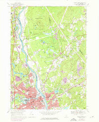 Nashua North New Hampshire Historical topographic map, 1:24000 scale, 7.5 X 7.5 Minute, Year 1968