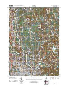 Nashua North New Hampshire Historical topographic map, 1:24000 scale, 7.5 X 7.5 Minute, Year 2012