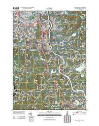 Nashua South New Hampshire Historical topographic map, 1:24000 scale, 7.5 X 7.5 Minute, Year 2012