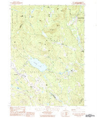 New London New Hampshire Historical topographic map, 1:24000 scale, 7.5 X 7.5 Minute, Year 1987