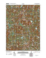 New Boston New Hampshire Historical topographic map, 1:24000 scale, 7.5 X 7.5 Minute, Year 2012
