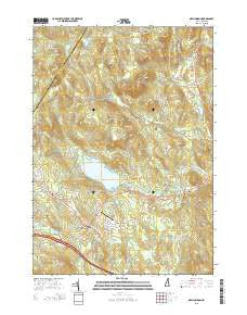 New London New Hampshire Current topographic map, 1:24000 scale, 7.5 X 7.5 Minute, Year 2015