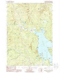 Newfound Lake New Hampshire Historical topographic map, 1:24000 scale, 7.5 X 7.5 Minute, Year 1987