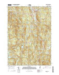 Newport New Hampshire Current topographic map, 1:24000 scale, 7.5 X 7.5 Minute, Year 2015