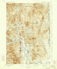 North Conway New Hampshire Historical topographic map, 1:62500 scale, 15 X 15 Minute, Year 1896