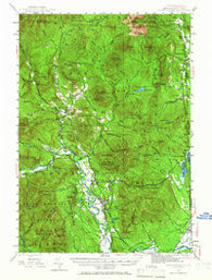 North Conway New Hampshire Historical topographic map, 1:62500 scale, 15 X 15 Minute, Year 1942