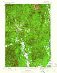 North Conway New Hampshire Historical topographic map, 1:62500 scale, 15 X 15 Minute, Year 1942